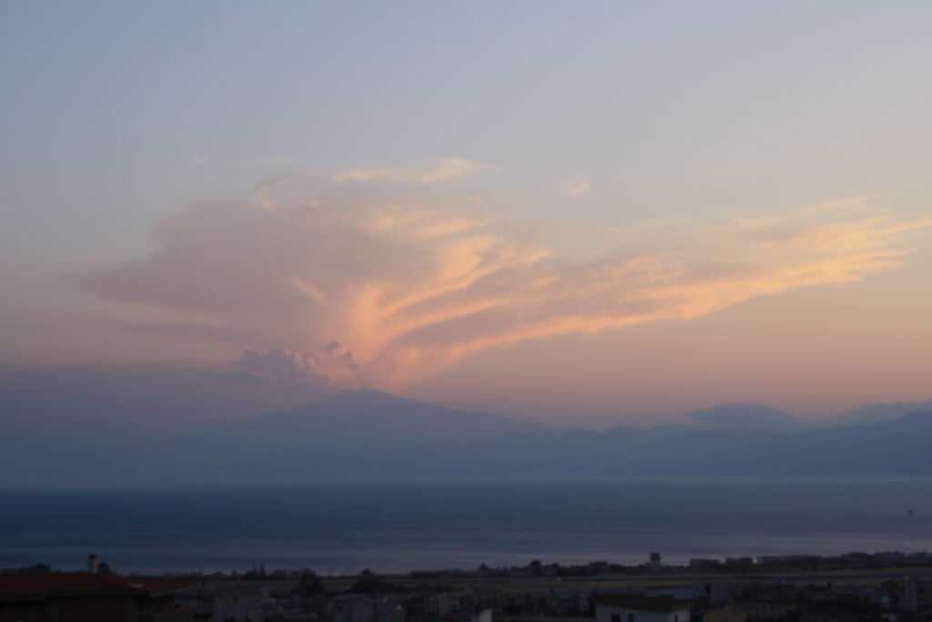 etna eruzione temporale sicilia
