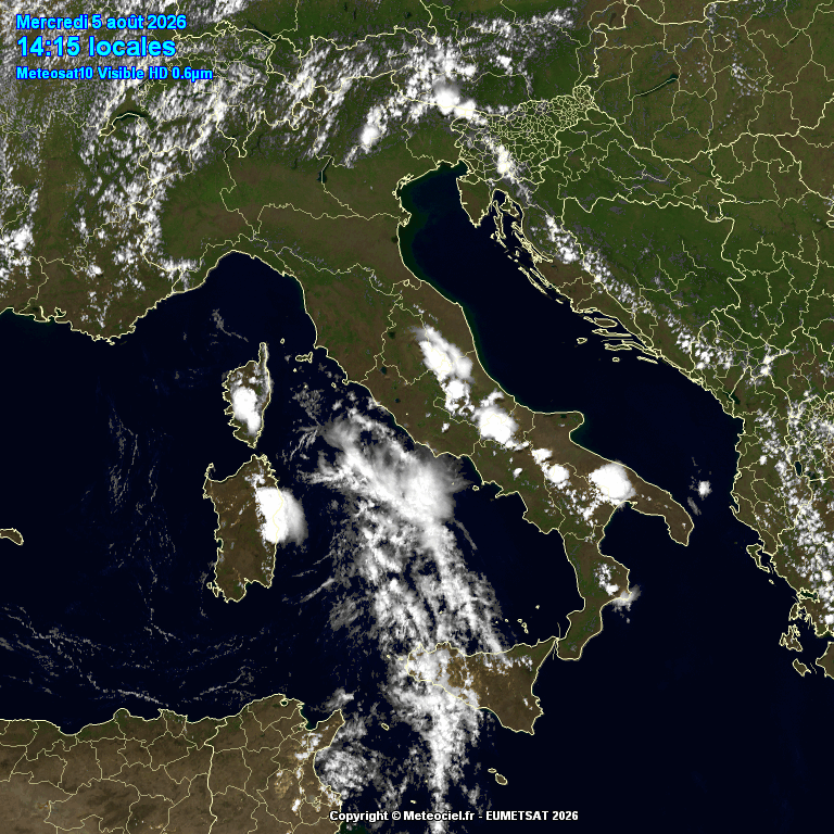 forti temporali italia 5 agosto 2026