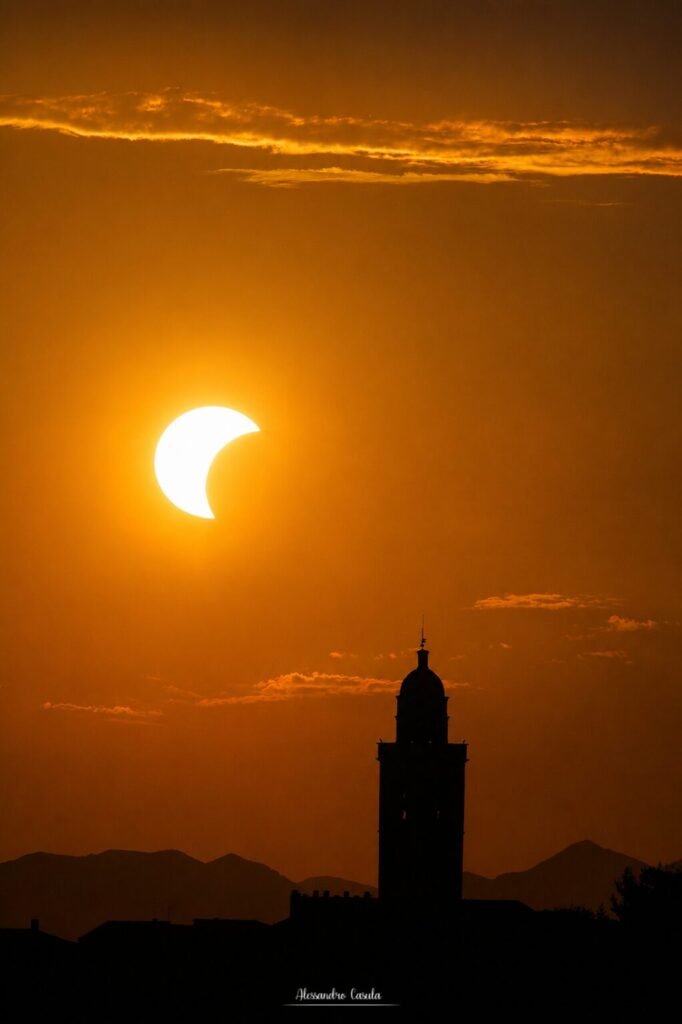 foto eclissi casula sardegna