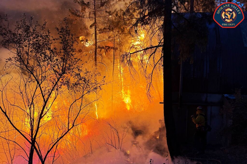 incendi spokane washington usa