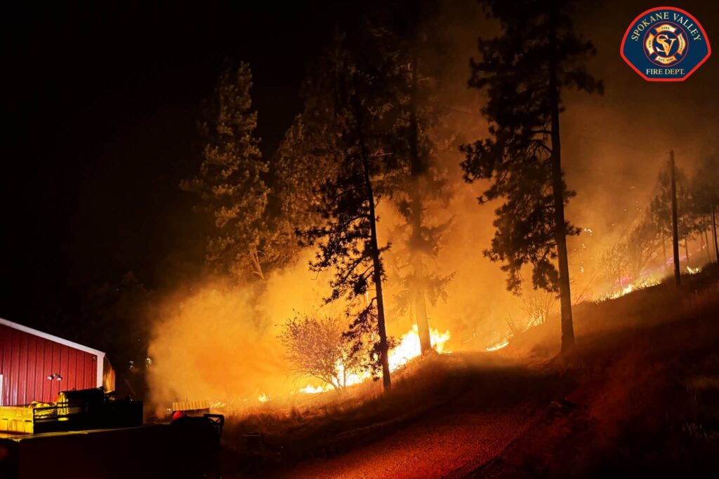 incendi spokane washington usa