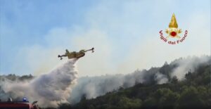 incendio alta murgia canadair
