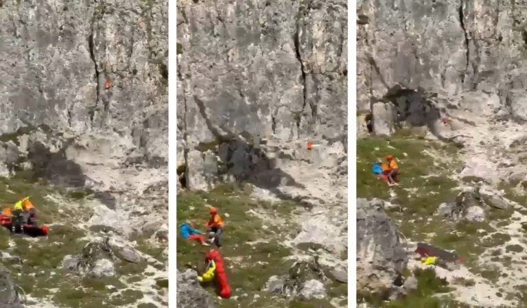incidente soccorso alpino torri falzarego