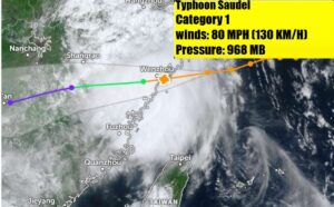 landfall cina tifone saudel