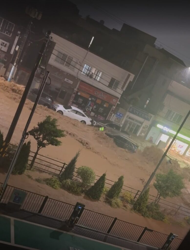 maltempo alluvione corea sud