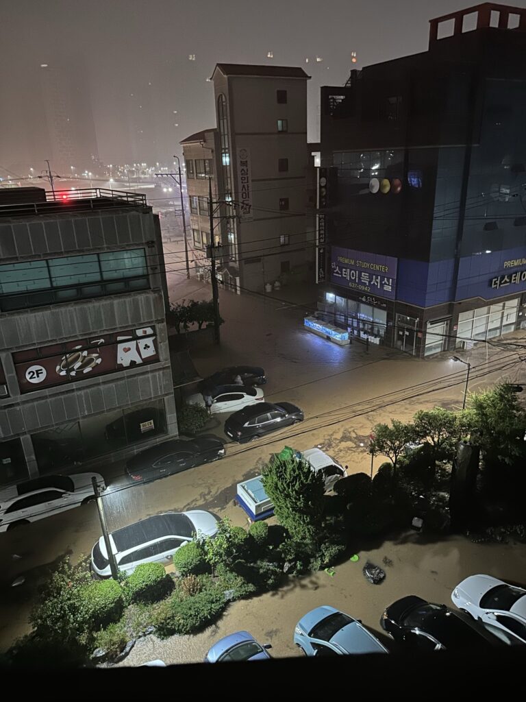 maltempo alluvione corea sud