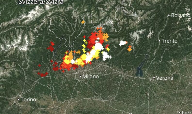 maltempo nord italia domenica 2 agosto