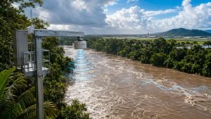 misuratore di monitoraggio delle alluvioni a Cairns