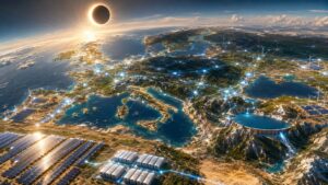 sistema elettrico europeo caldo eclissi