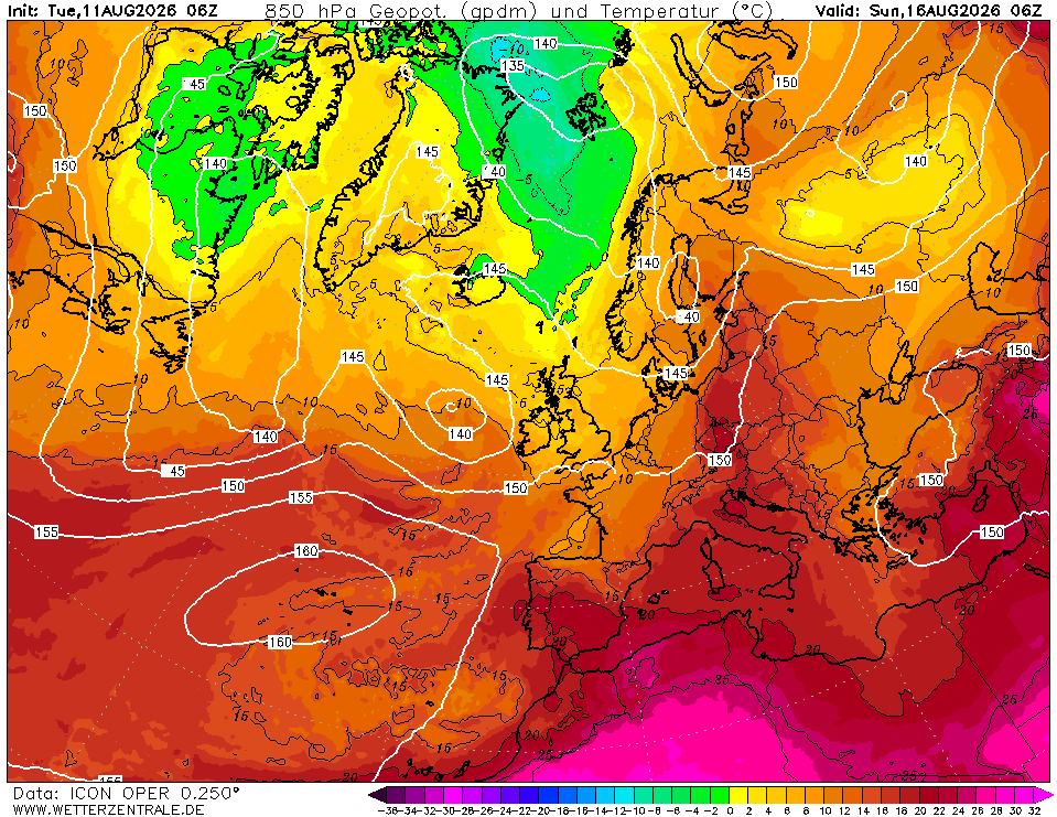 temperature domenica 16 agosto