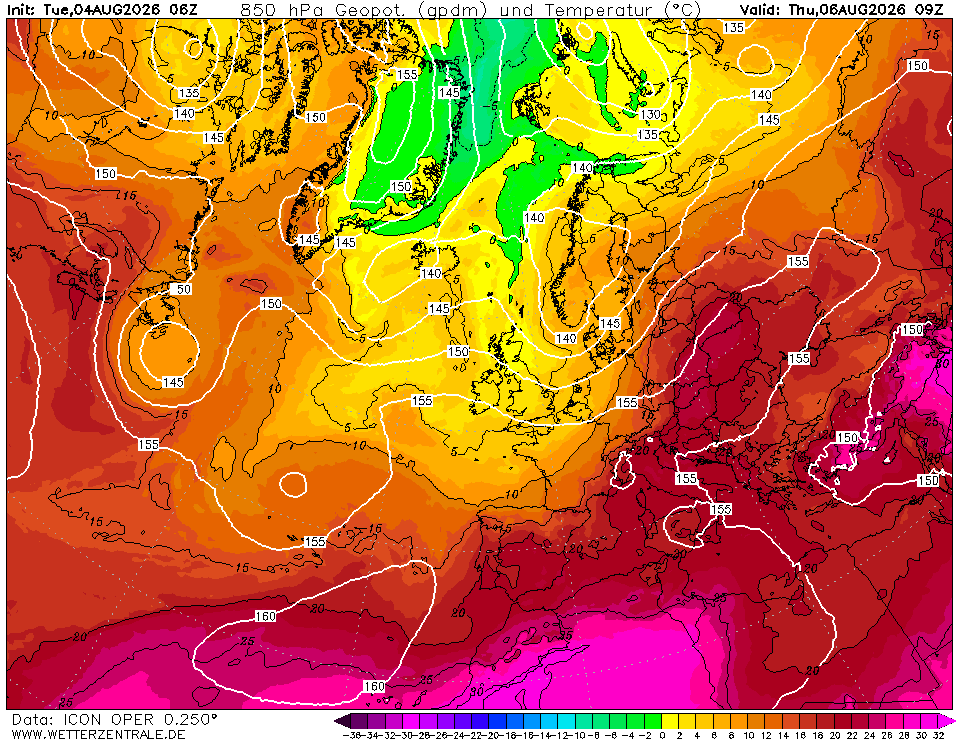temperature giovedì sera