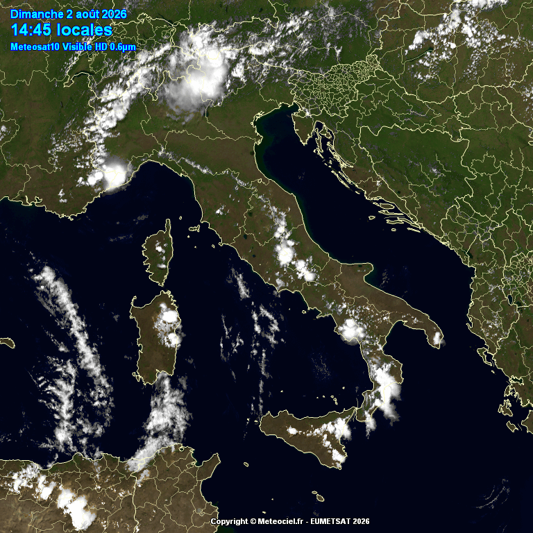 temporali italia domenica 2 agosto 2026