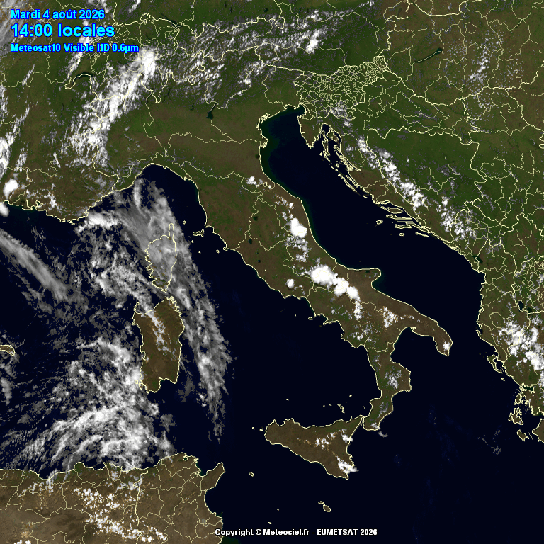 temporali pomeridiani 4 agosto 2026