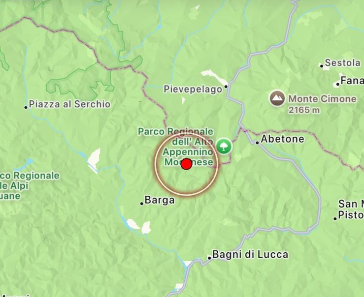terremoto barga toscana