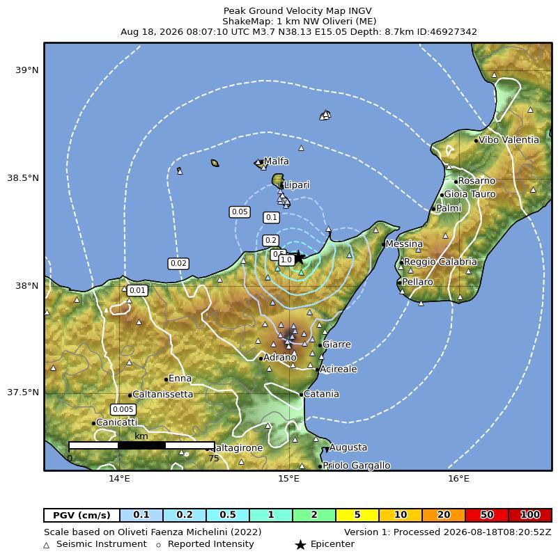 terremoto oggi sicilia messina