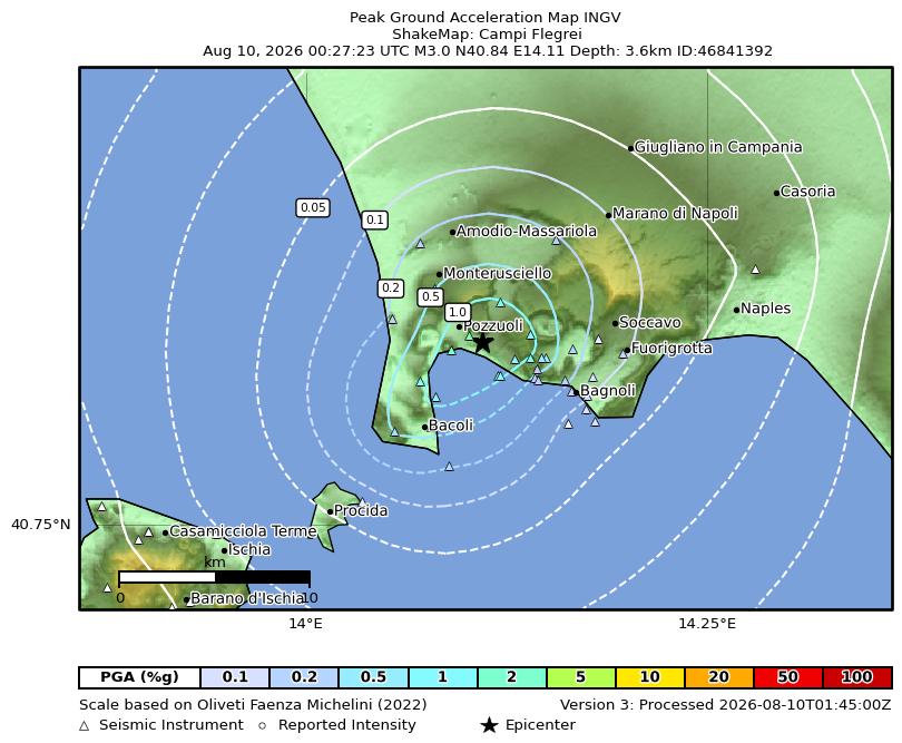 terremoto pozzuoli 10 agosto