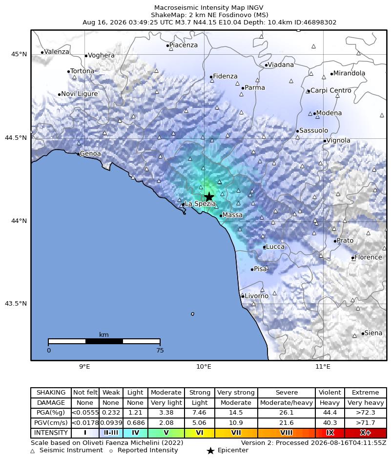 terremoto toscana