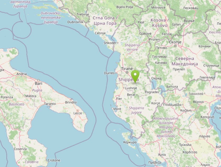 terromoto albania