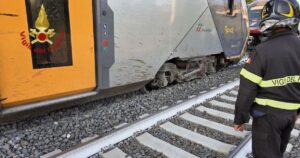 treno investe mucche deraglia