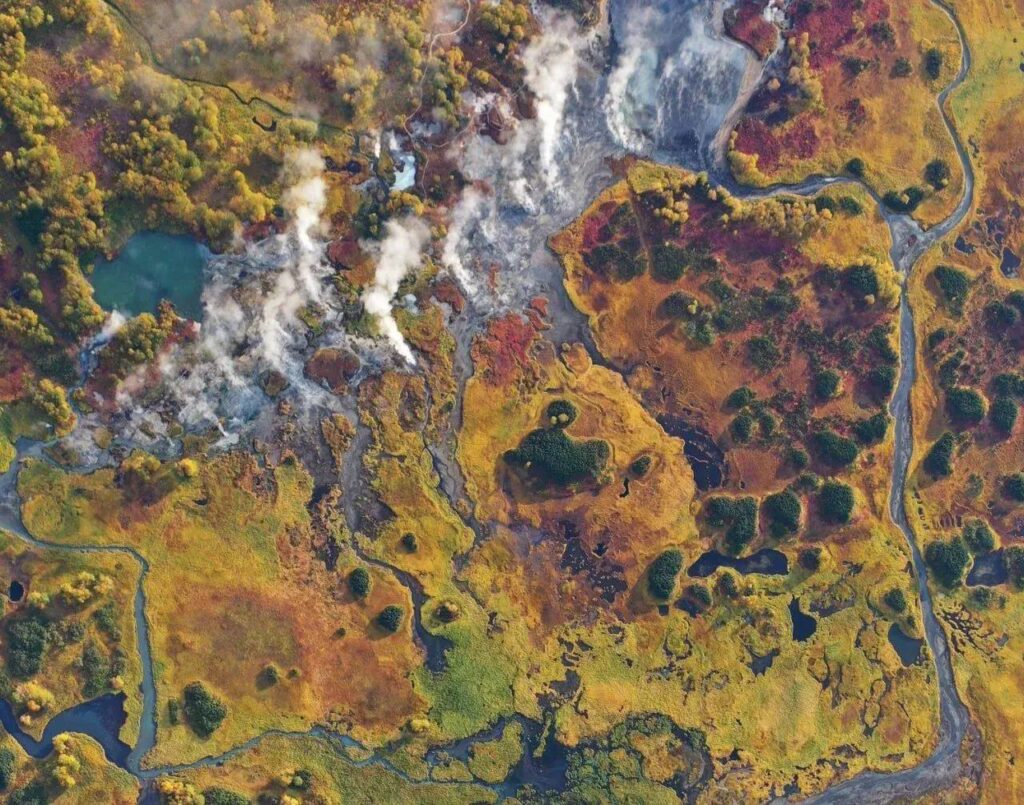 valle dei geyser russia