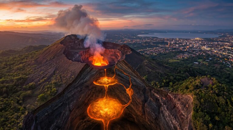 vulcano Masaya camere magmatiche