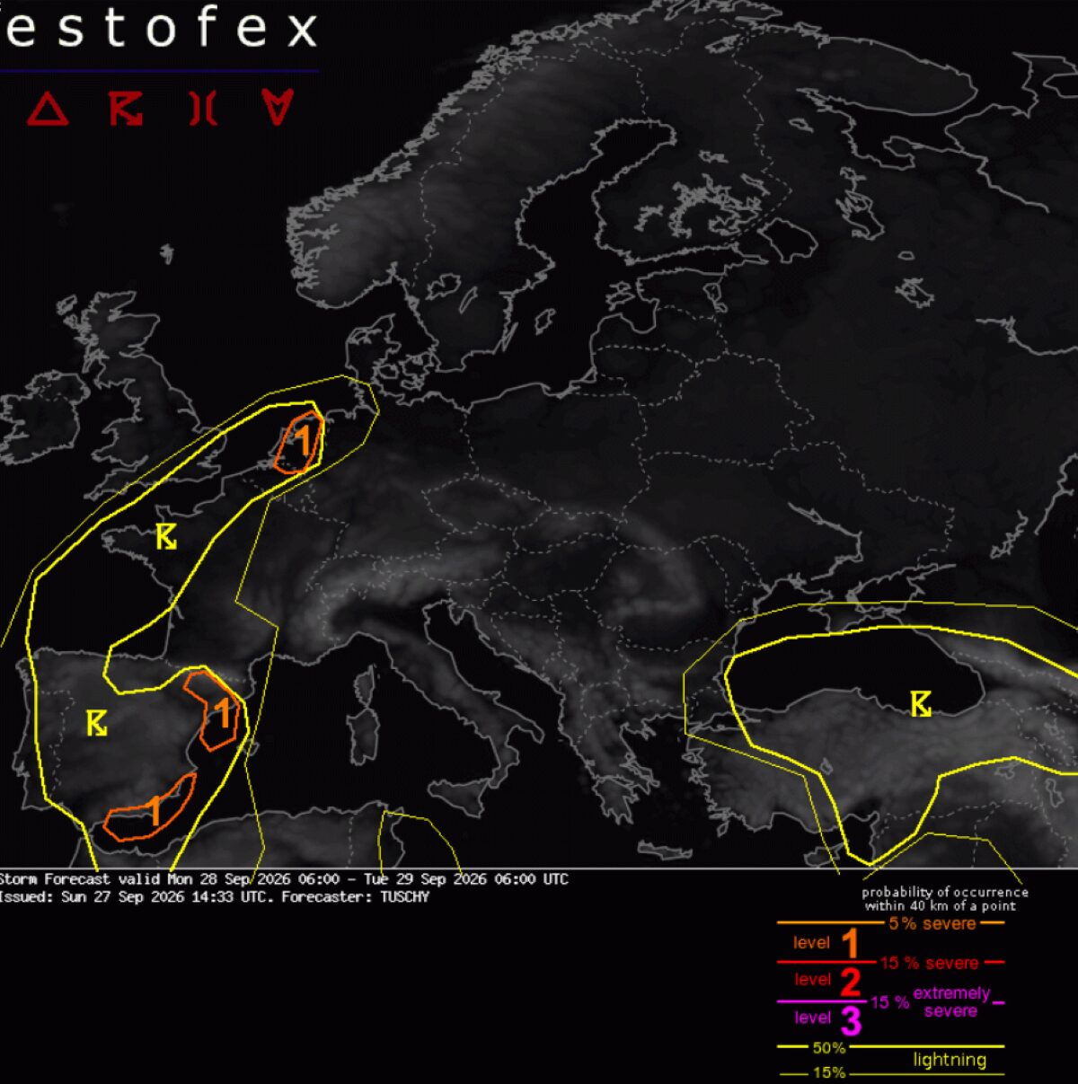 Allerta meteo Estofex