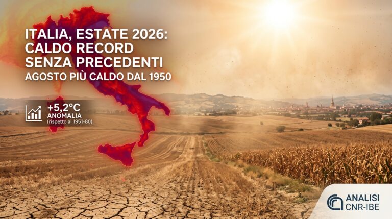 Clima, CNR l'estate 2026 la più calda dal 1950