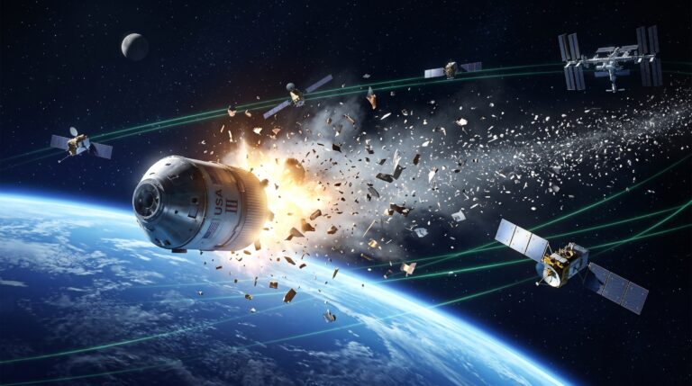 Esplosione misteriosa in orbita satellite spia va in pezzi