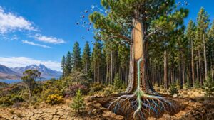 Il paradosso dei Pini crescita record e resilienza alla siccità nell'emisfero australe