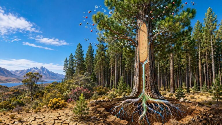 Il paradosso dei Pini crescita record e resilienza alla siccità nell'emisfero australe