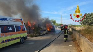 Incendio Cirò Marina
