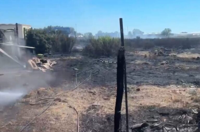 Incendio Fiumicino