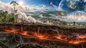 Indonesia incendi sotterranei