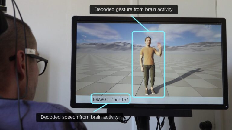 Nuovo impianto cerebrale permette a pazienti paralizzati di parlare e gesticolare tramite un avatar virtuale