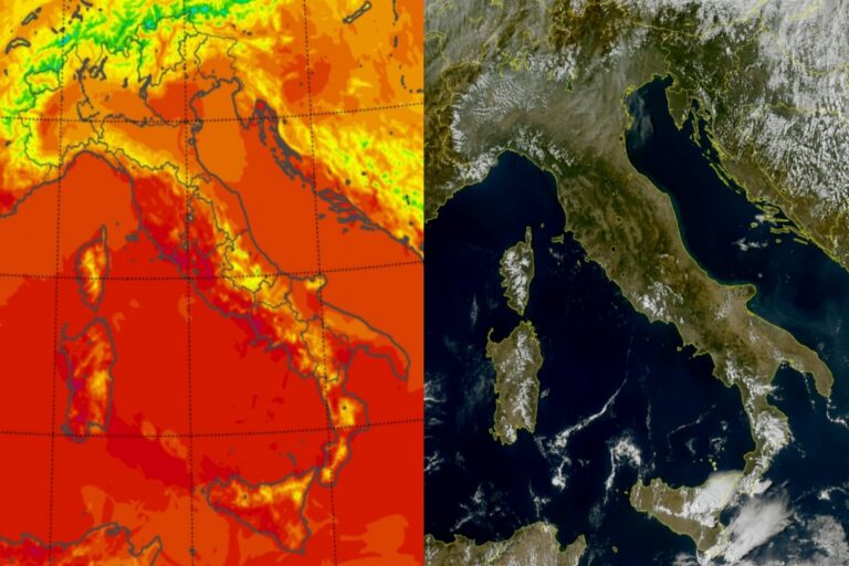 Temperature massime e satellite 13 settembre