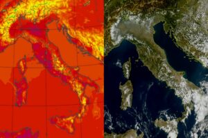 Temperature massime e satellite 15 settembre