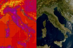 Temperature massime e satellite 4 settembre