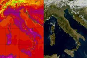 Temperature massime e satellite 5 settembre