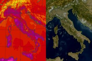 Temperature massime e satellite 6 settembre