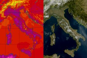 Temperature massime e satellite 7 settembre
