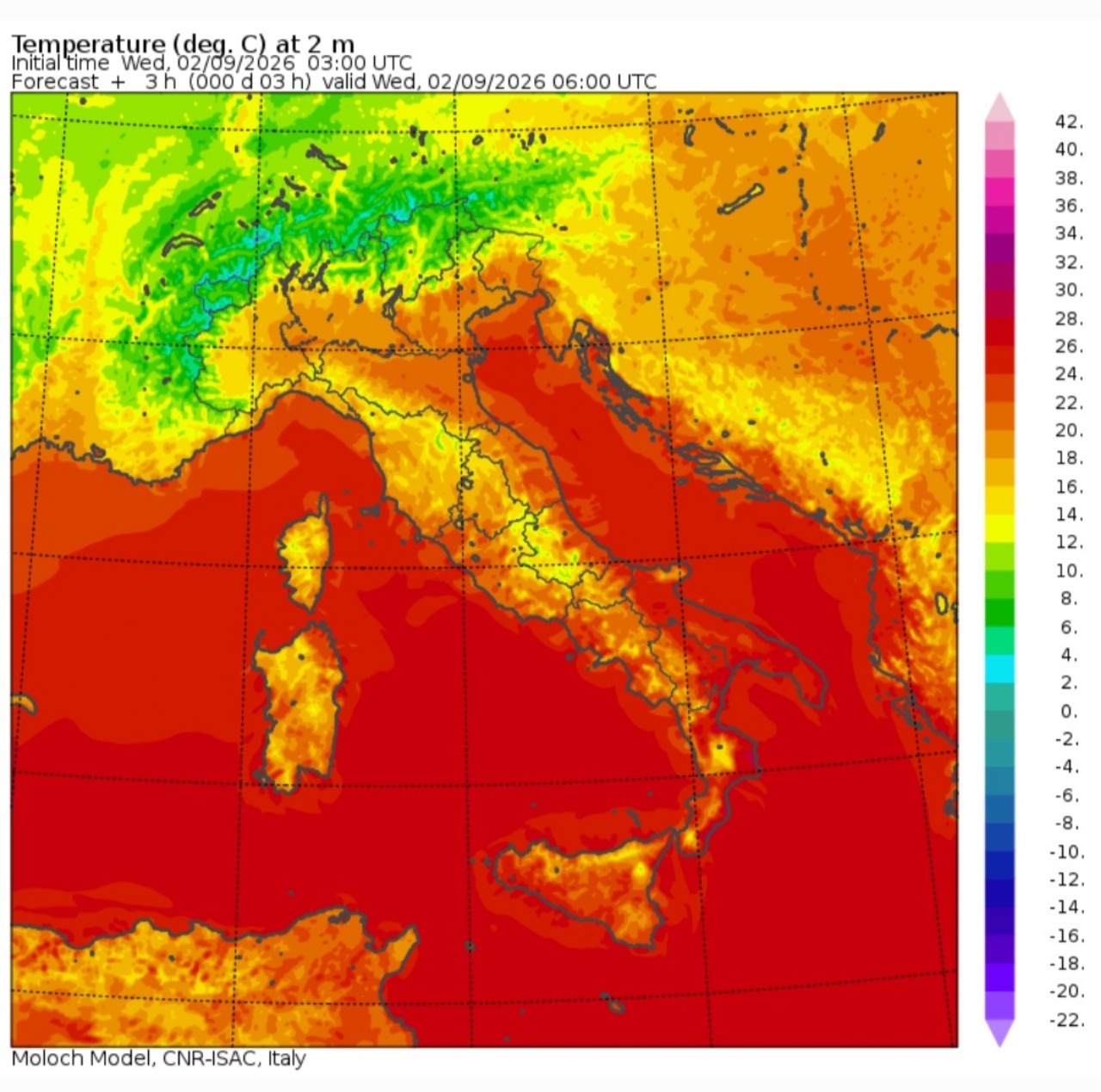 Temperature minime 2 settembre