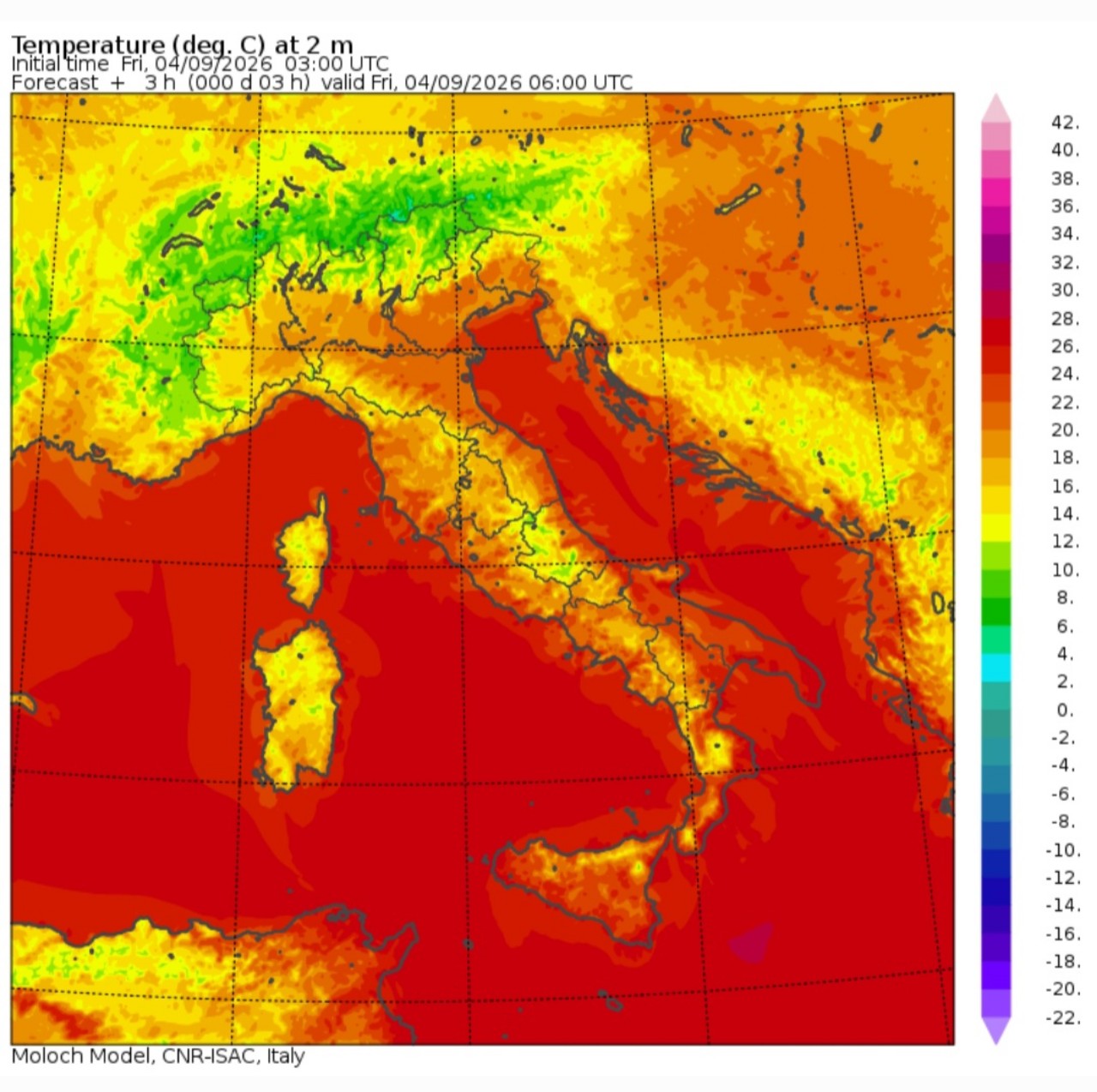 Temperature minime 4 settembre
