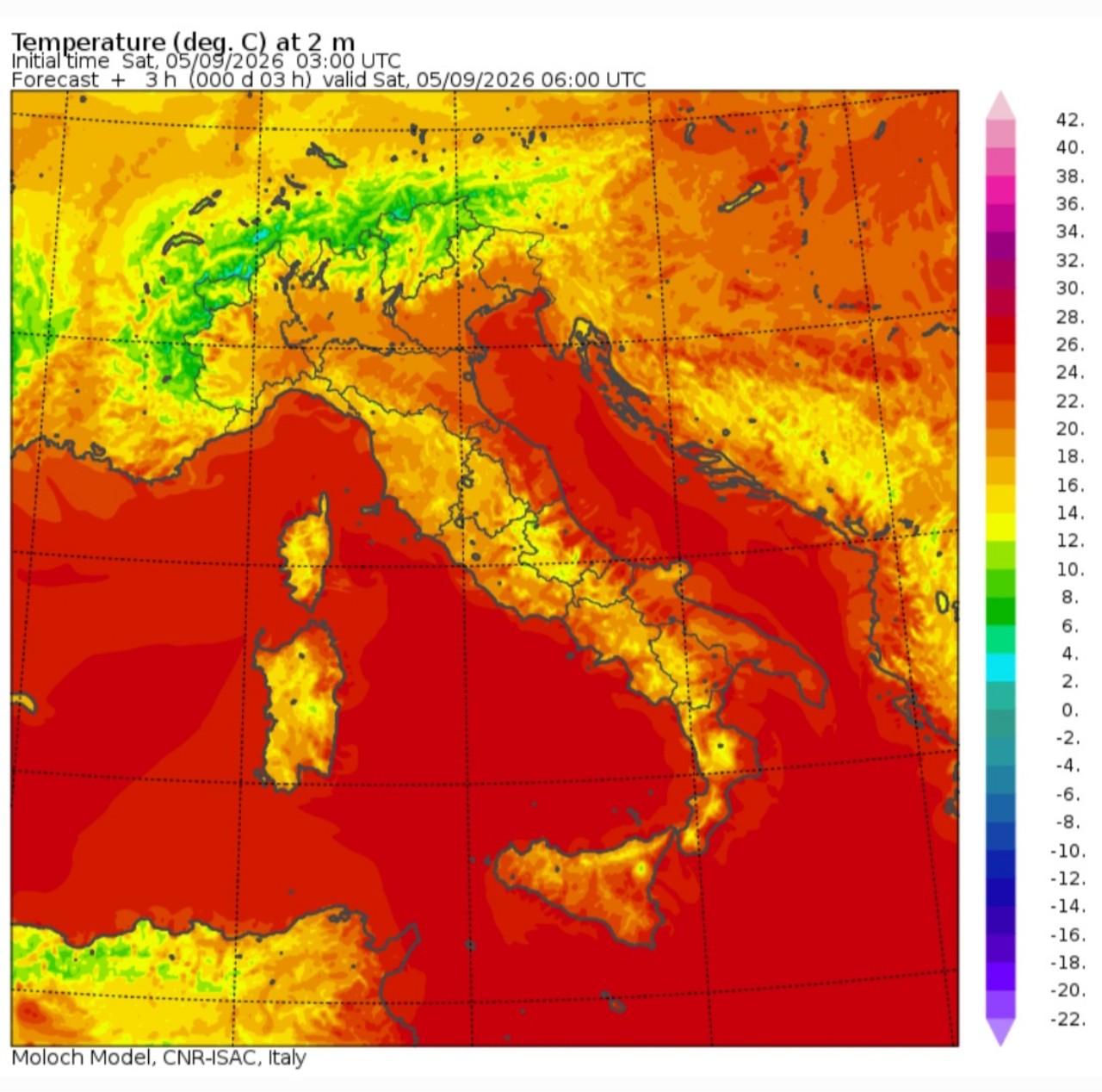 Temperature minime 5 settembre