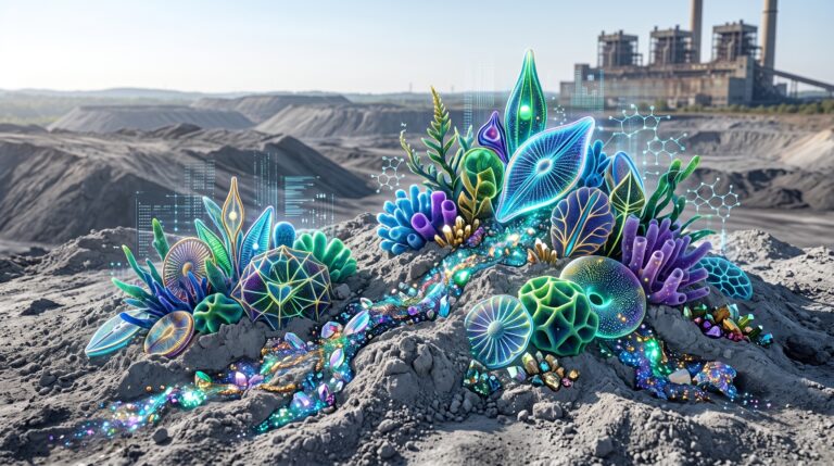 Terre rare ceneri carbone spugne intelligenza artificiale miniera