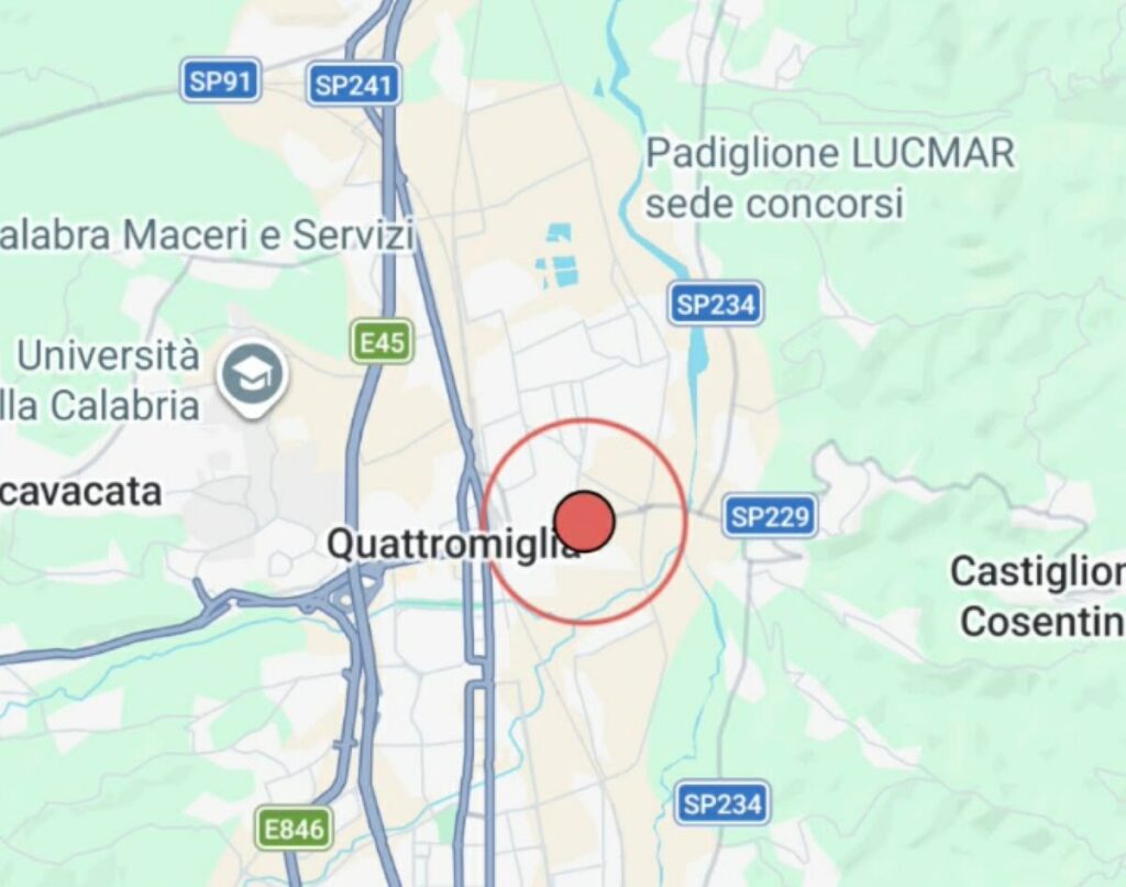 Terremoto Cosenza