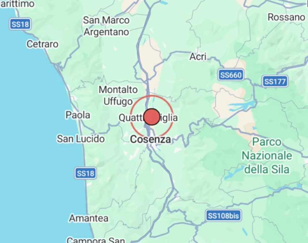 Terremoto Cosenza