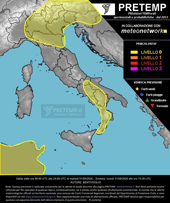 allerta meteo 1 settembre