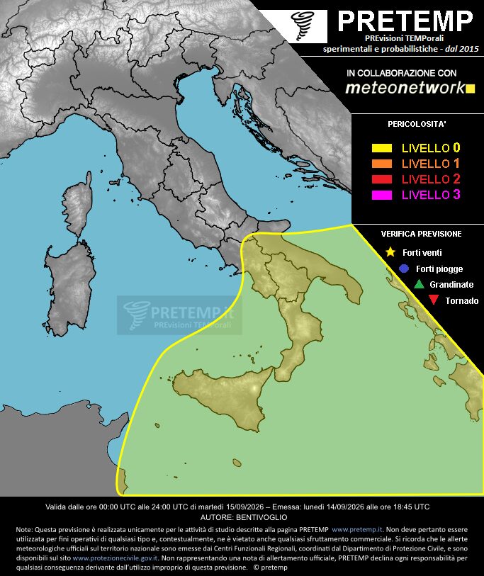 allerta meteo 15 settembre