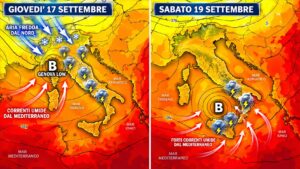 allerta meteo ciclone settimana