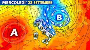 allerta meteo mercoledì 23 settembre